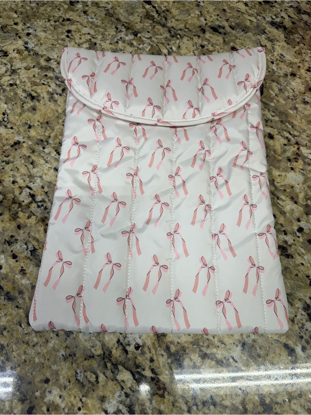 Pink Ribbon Pattern Tablet Sleeve - Protective Padded Cover